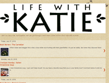 Tablet Screenshot of lifewithkatie.com